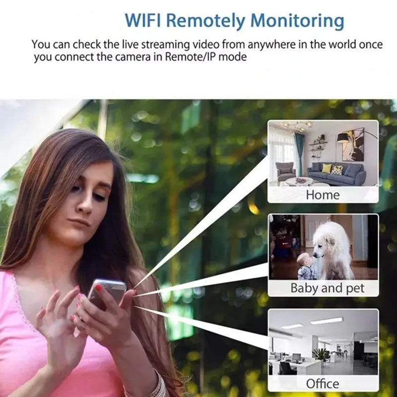 Overvåkningskamera Utendørs Mini HD WiFi med Nattsyn og Bevegelsesdeteksjon-4