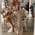 Dame Maxikjole Elegant Polyester Sommerkjole Komfortabel Passform-1