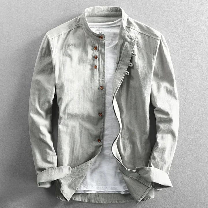 Variant image for Herrebluse Japansk Stil Elegant 100% Bomull-22