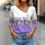 Kvinne Bluse Lange Ermer Blomstertrykk Polyester 2