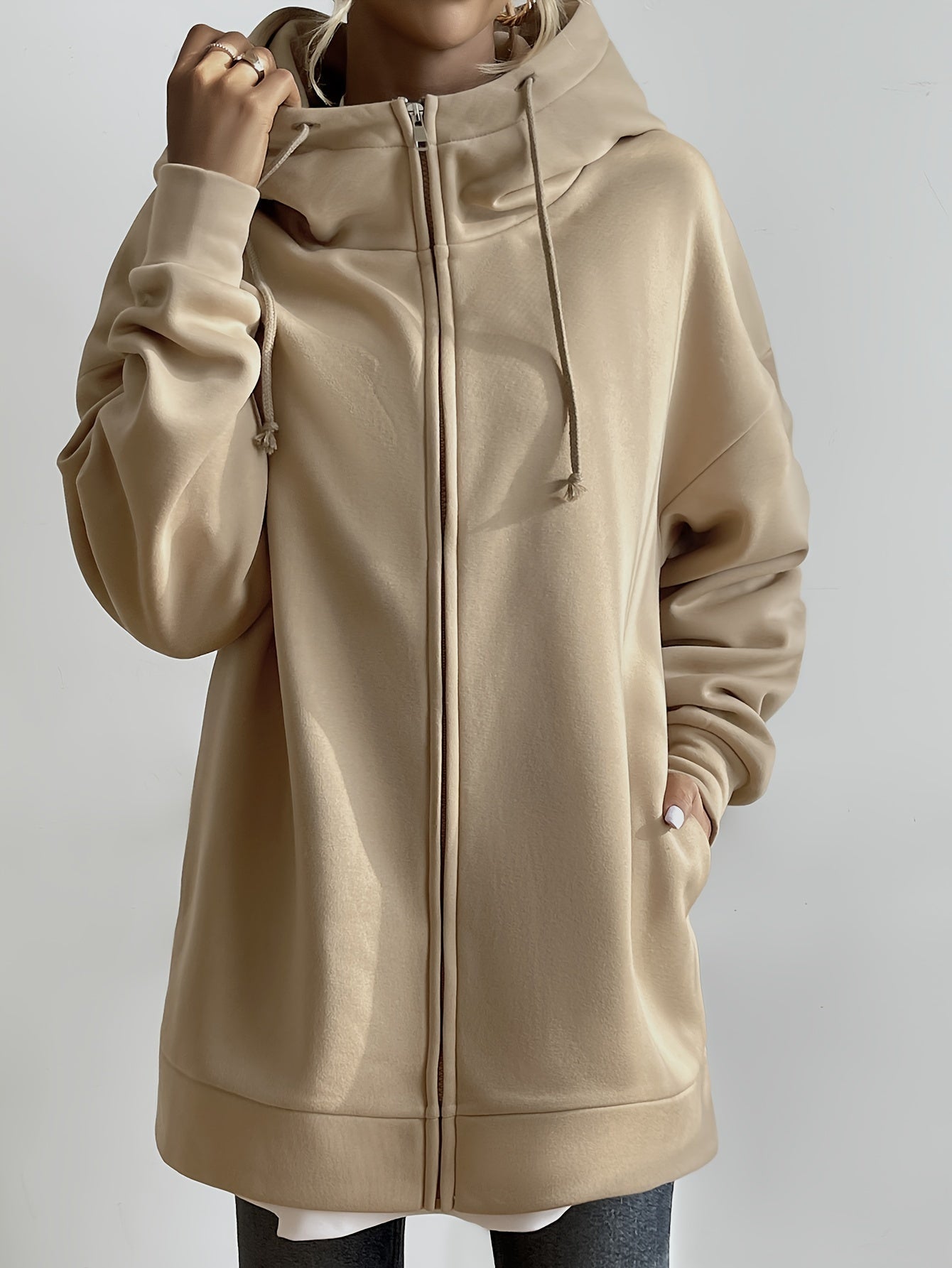 Variant image for Hettegenser Dame Sporty Design med Glidelås 100% Bomull-17