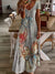 Variant image for Kvinne Kjole V-hals Sommerfugltrykk Polyester-49