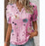 Variant image for Kvinne Bluse Løs Passform Polyester Blomstertrykk-33