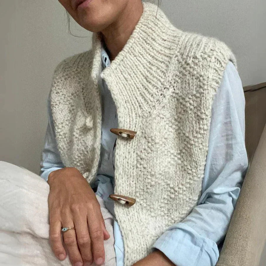 Dame Vest Elegant Wolmix Tidløs Design 3