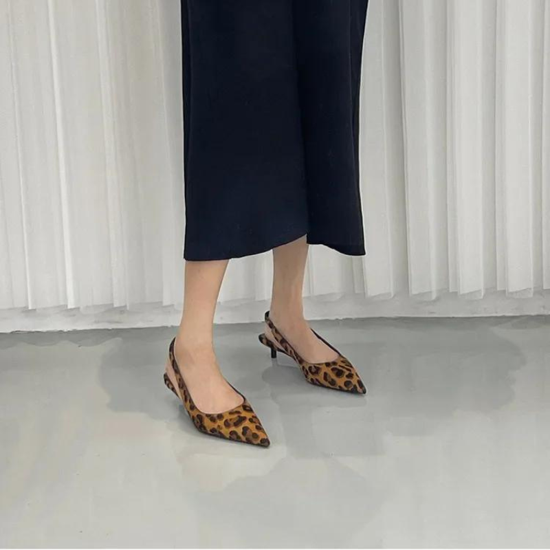 Leopard Spisse Hæler