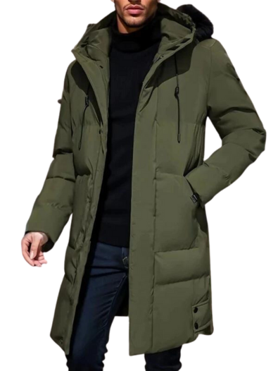 Herre Vinterfrakk Tykk Polyester Fasjonabel Design-5