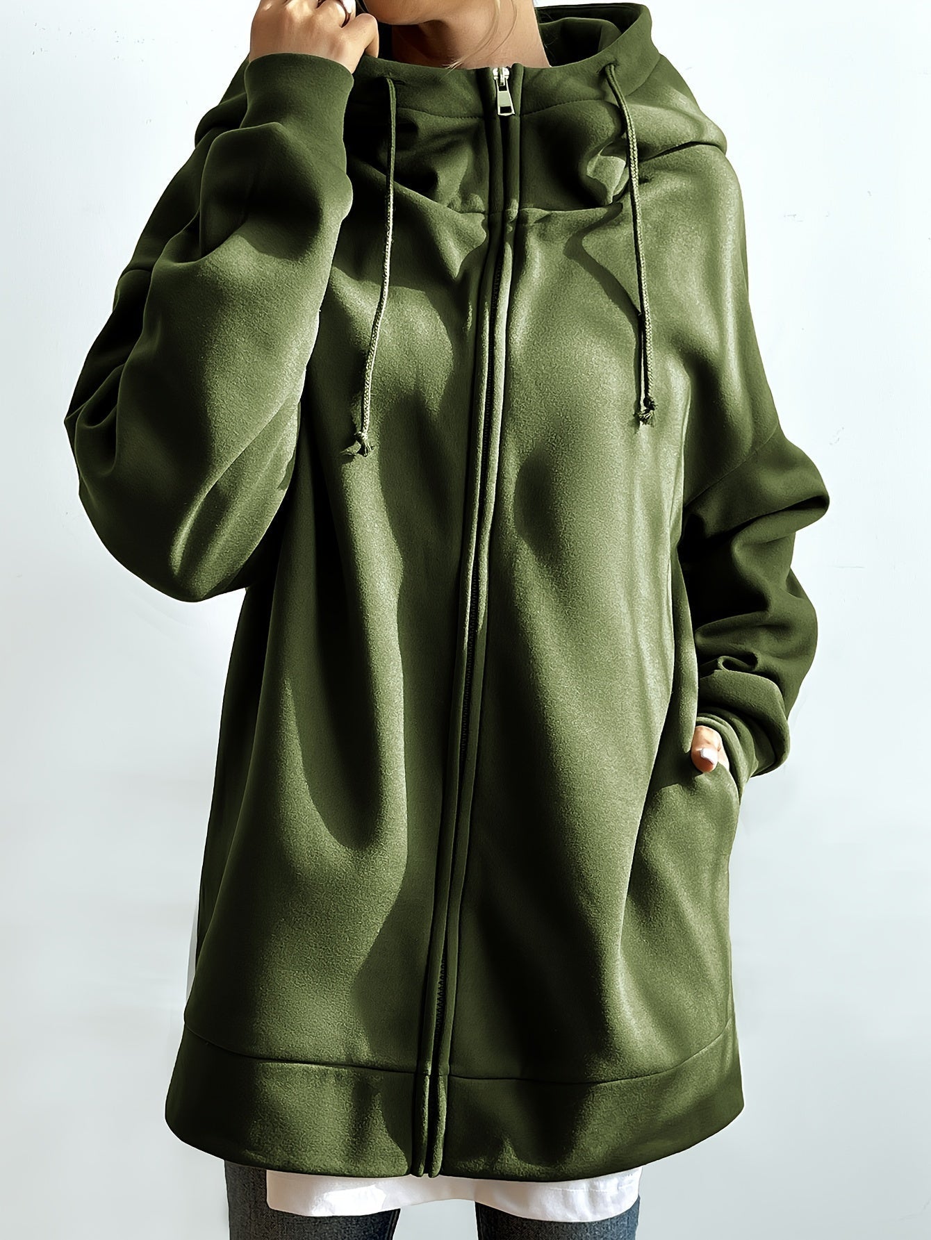 Variant image for Hettegenser Dame Sporty Design med Glidelås 100% Bomull-9