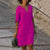 Dame Sommerkjole Elegant Design Lett Stoff
