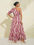 Dame Maxikjole En Skulder Elegant Lett Stoff Bryllup Sommer