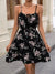 Variant image for Dame Sommerkjole Blomstertrykk Spaghetti Stropper Polyester-1