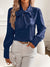 Dame Bluse Hvit Elegant Silkelook Feminine Polyester-2