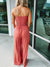 Dame Jumpsuit Off-Shoulder Elegant Polyester-3