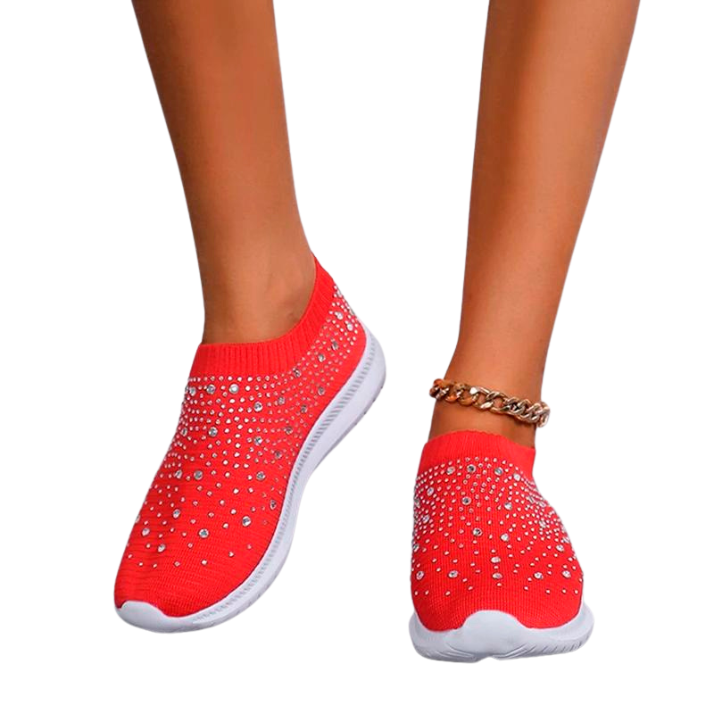 Pustende joggesko i mesh for kvinner