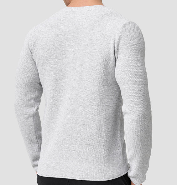 Herre Half Zip Genser Elegant 100% Bomull-4