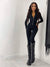 Dame Jumpsuit Elegant Tailed Design Polyester Spandex-4