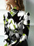 Variant image for Dame T Skjorte Blomstertrykk Høy Utringning Myk Bomull-1