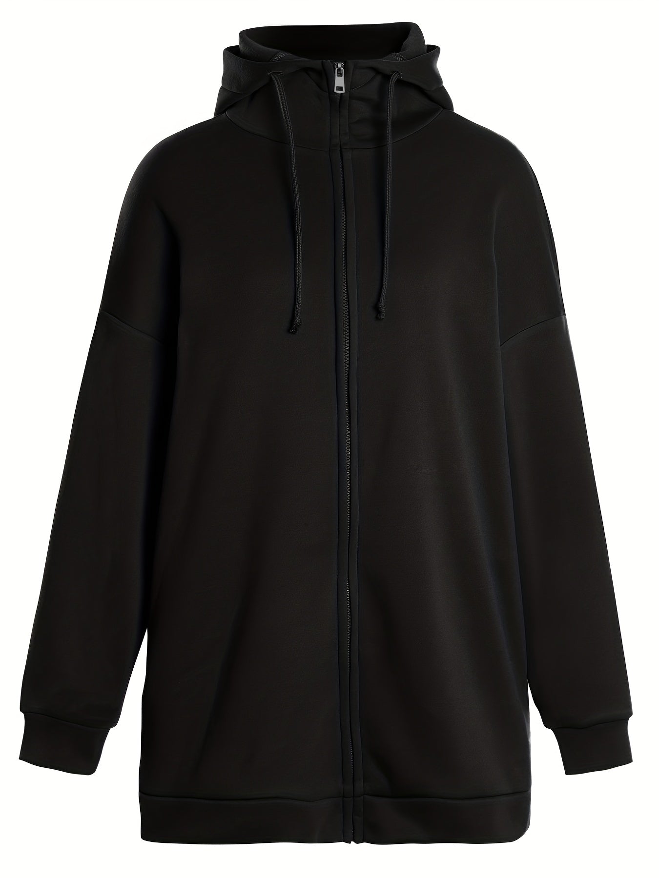 Hettegenser Dame Sporty Design med Glidelås 100% Bomull-4