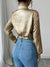 Kvinne Bluse Elegant Glitrende Polyester