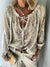 Kvinne Bluse Lett Stoff med Spisse Detaljer-1
