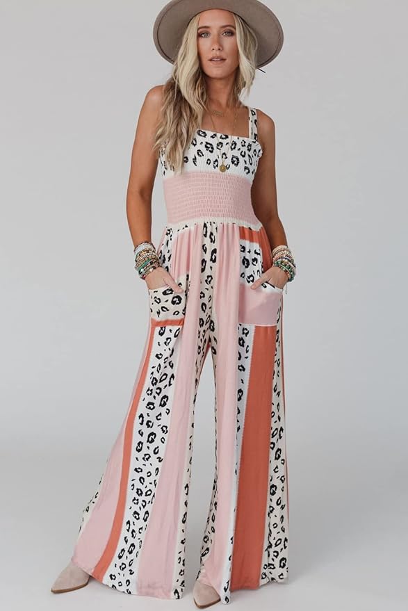 Dame Jumpsuit Elegant Polyester med Spaghetti Stropper-2