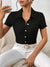 Variant image for Kvinne Kortermet Bluse Uformell Lett Stoff-1