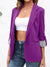 Dame Blazer Uformell Åpen Front Polyester-5