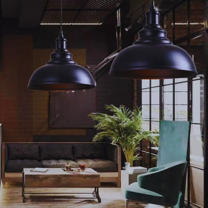 Retro industriell loft-pendellampe