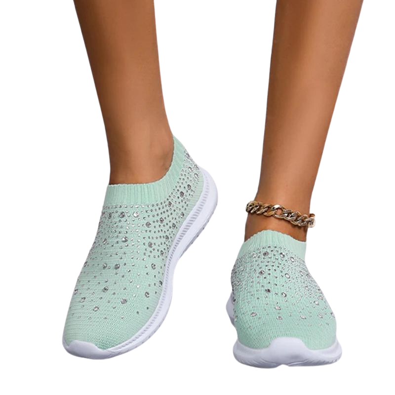 Pustende joggesko i mesh for kvinner