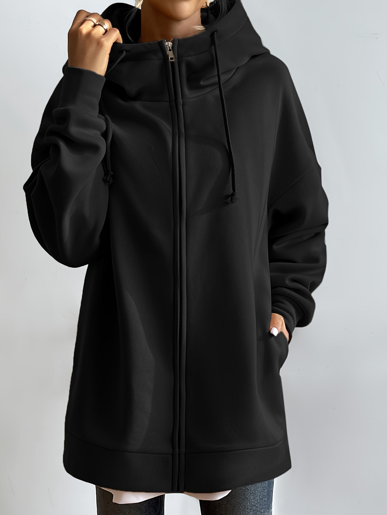 Variant image for Hettegenser Dame Sporty Design med Glidelås 100% Bomull-1