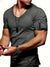 Variant image for Herre T-skjorte V-hals Casual Bomull-19