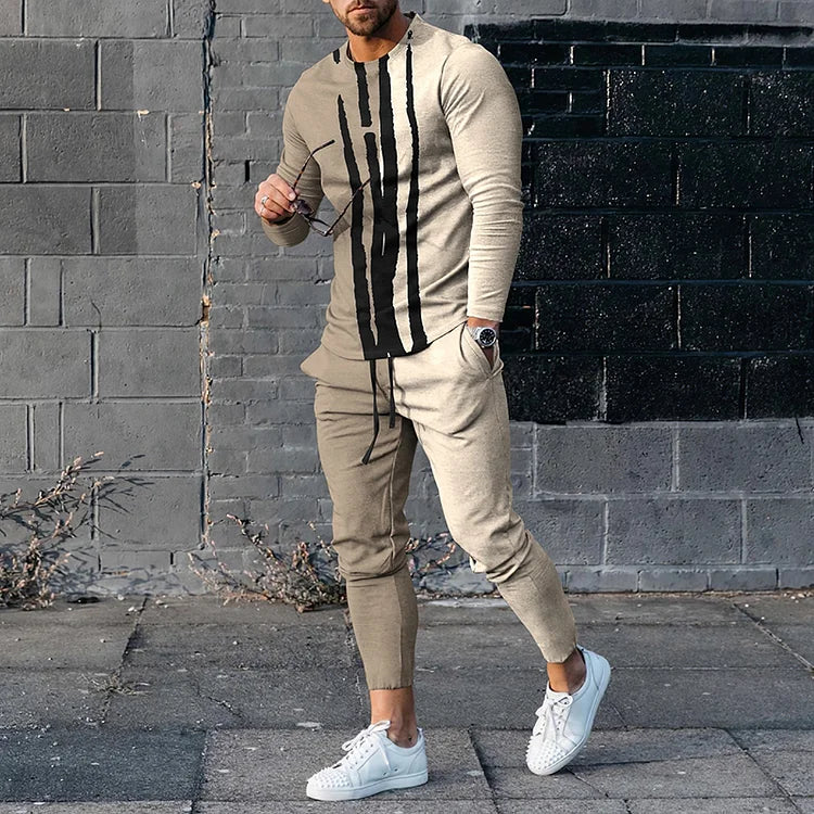 Herre Treningssett Italiensk Stil Komfortabel Polyester-2