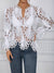 Kvinne Asymmetrisk Bluse med Utskjæringer Polyester