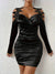 Variant image for Damekjole Skulderfri Ruffle Lett Stof-17