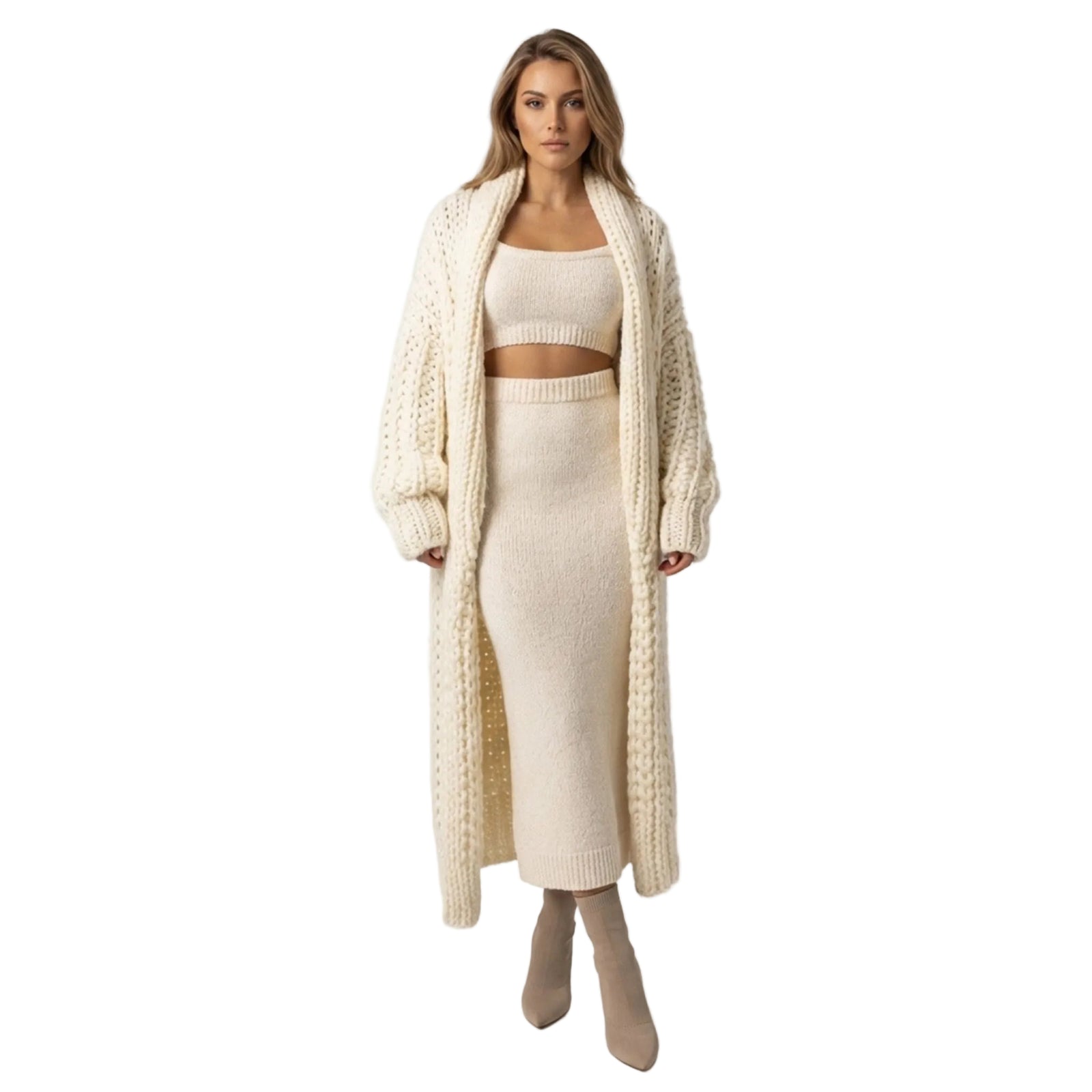 Women's cardigan with a shawl collar