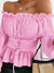 Variant image for Kvinne Bluse Rüsch Detaljer 100% Polyester Elegant Design-4
