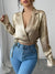 Kvinne Bluse Elegant Glitrende Polyester