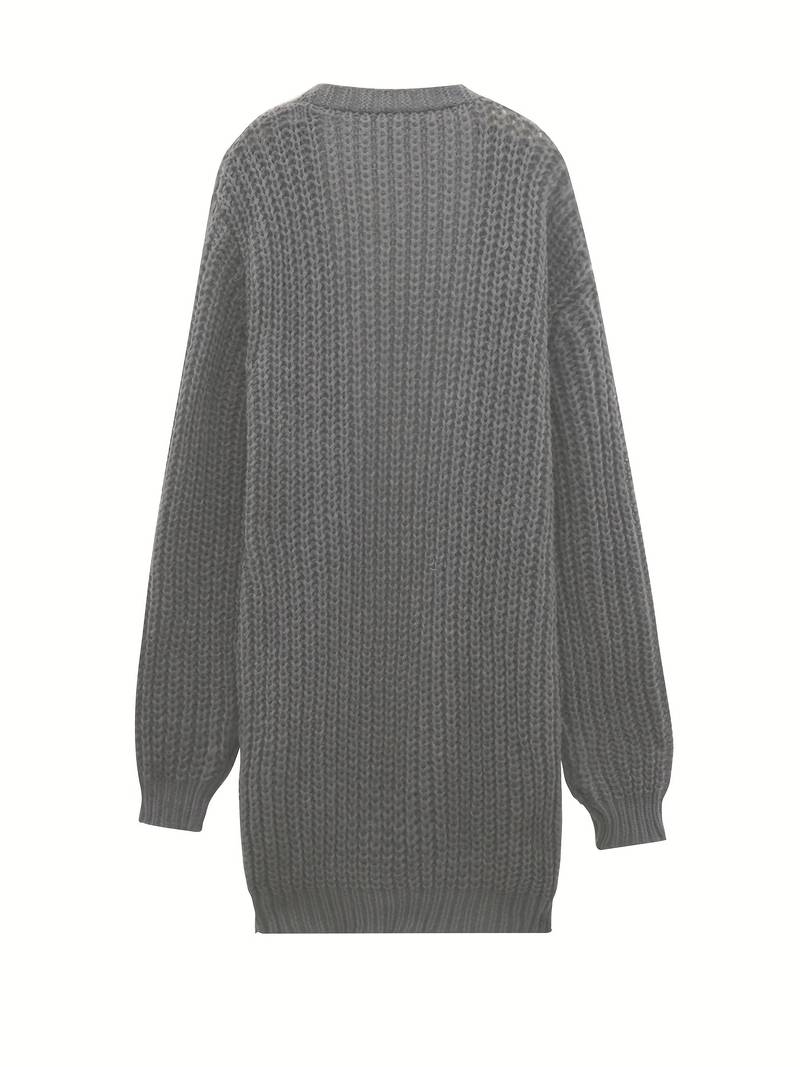 Cardigan Jakke Herre Tidløs Strikket Materiale