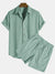 Herre 2-delt Sett Corduroy Stilig Design-3