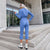 Dame Jumpsuit Elegant Passform Polyester med Jakkeslag og Lange Ermer-4