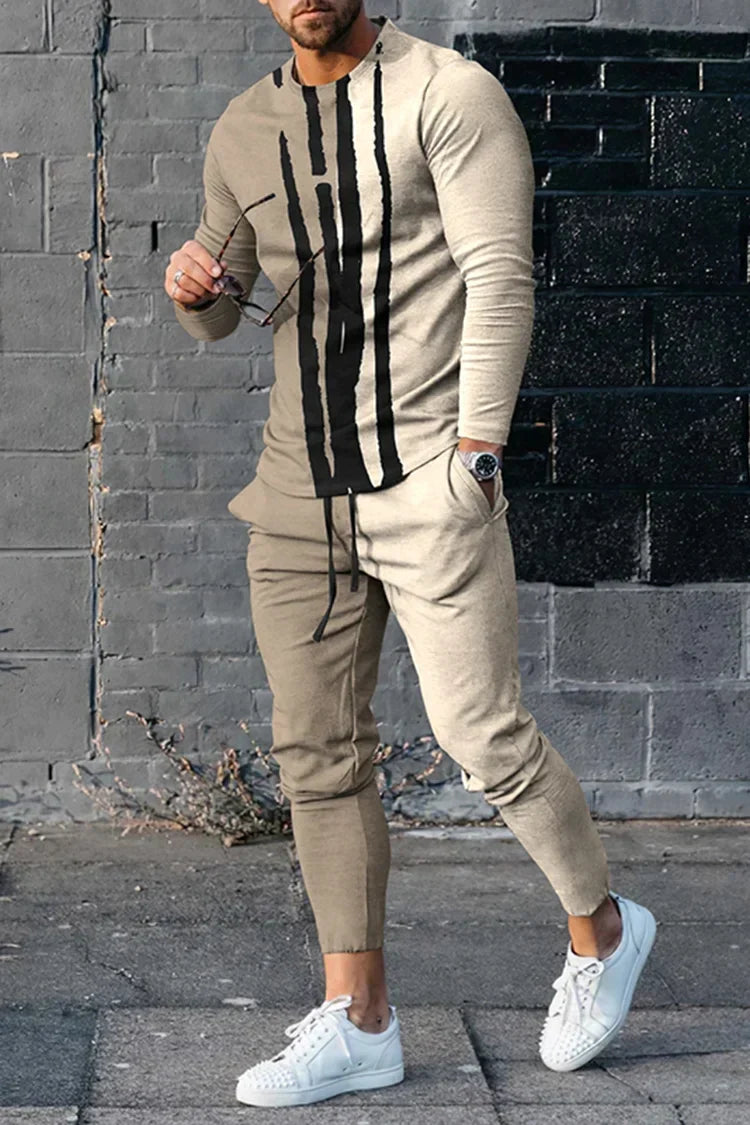 Herre Treningssett Italiensk Stil Komfortabel Polyester-1