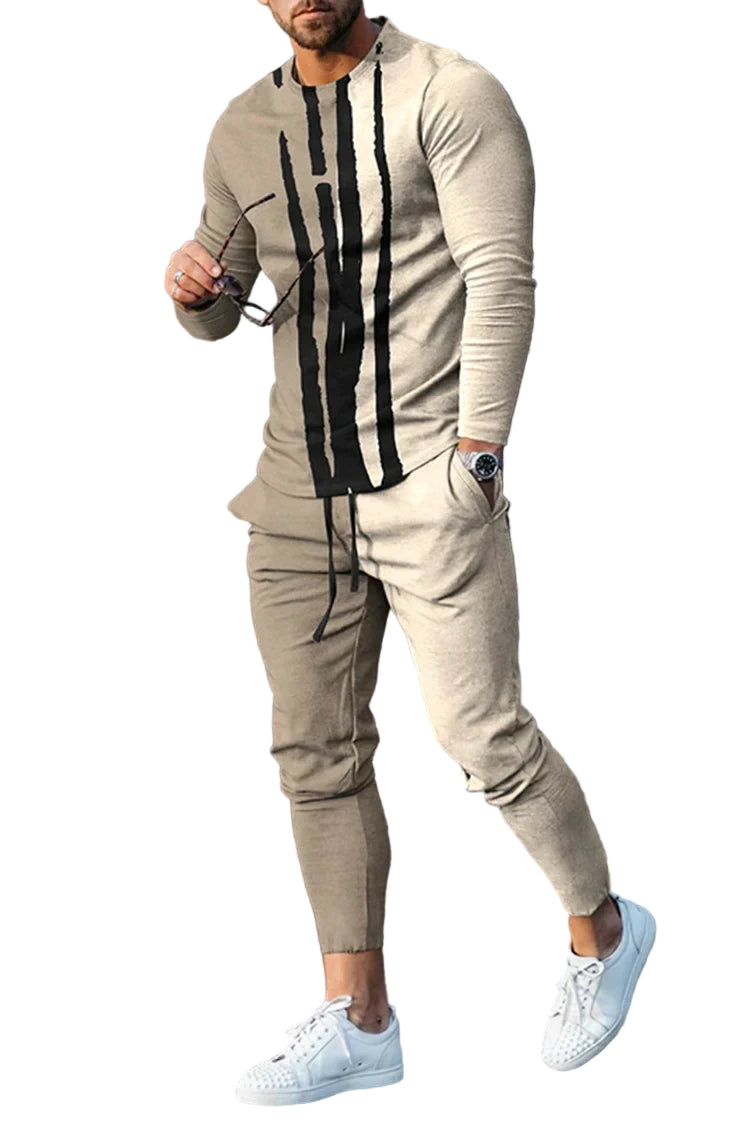 Herre Treningssett Italiensk Stil Komfortabel Polyester-1
