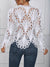 Kvinne Asymmetrisk Bluse med Utskjæringer Polyester