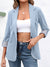 Variant image for Dame Blazer Uformell Åpen Front Polyester-43