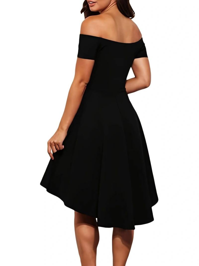 Damekjole Off-the-Shoulder Elegant Silhuett Polyester 3