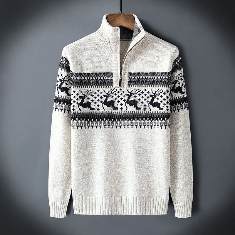 Herre Skjorte Zip-up Minimalistisk Skandinavisk Design
