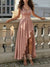 Variant image for Dame Kjole En-Skulder Chiffon Elegant Bryllup Sommerkjole-1