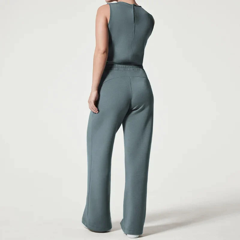 Dame Hoppdrakt Elegant Myk Stoff Med Midjebelte-5