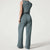 Dame Hoppdrakt Elegant Myk Stoff Med Midjebelte-5