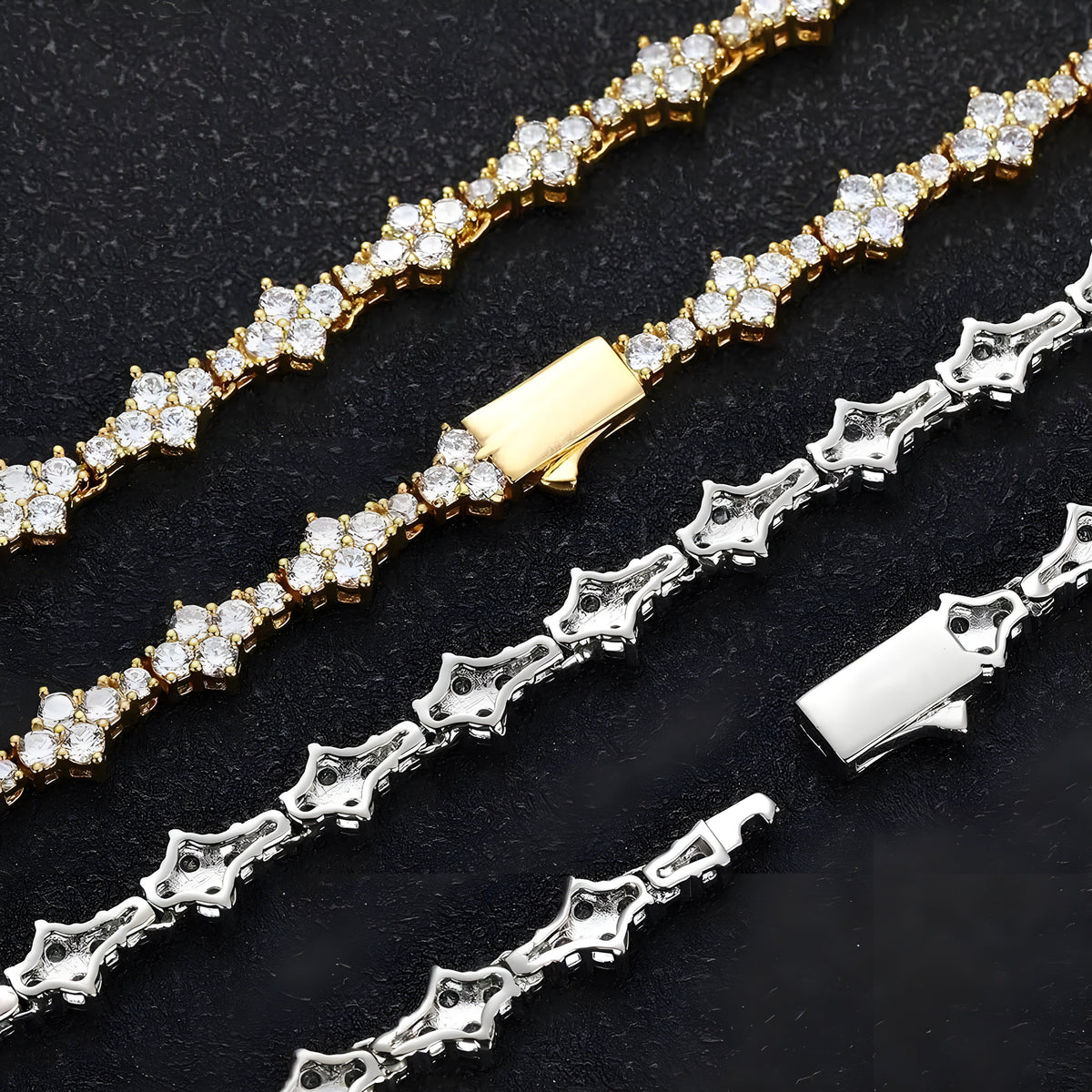Armbånd Dame Geometrisk Design med Rhinestones 8