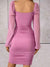 Dame Minikjole Elegant Brede Ermer Polyester 3